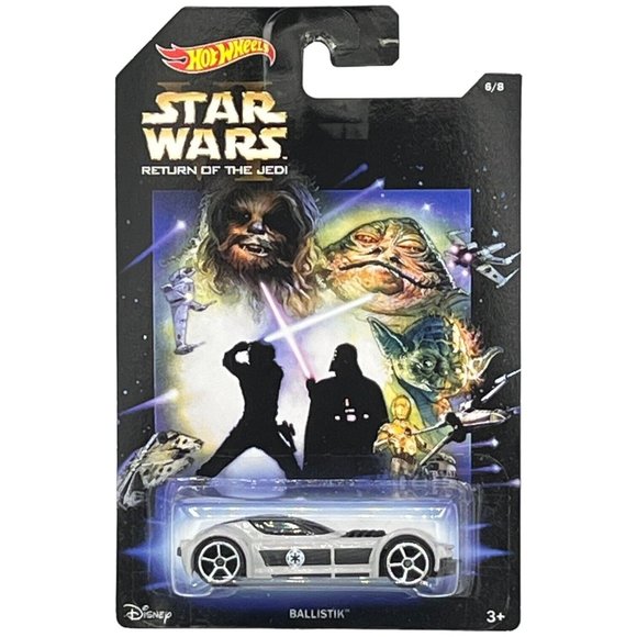 Hot Wheels Other - HOT WHEELS Star Wars Movie Series BALLISTIK Matte Gray Chrome OH5's Chewy Jabba